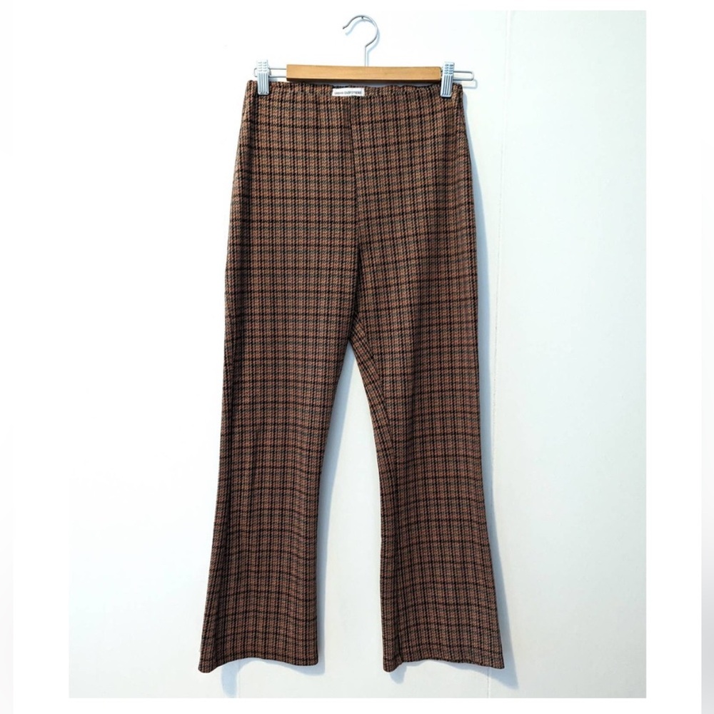 Urban Outfitters Plaid Herringbone Kick Crop Knit Pants Size M
